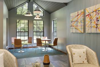 Community Room with lounge and full kitchen at Eden Commons in Eden Prairie, MN 55344